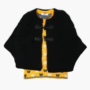 Girls Sweater Tops Set - Black