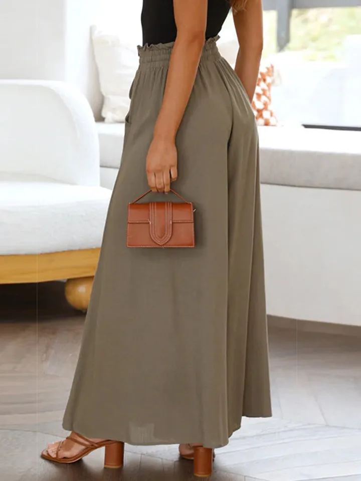 Go With The Flowy Wide Leg Pants