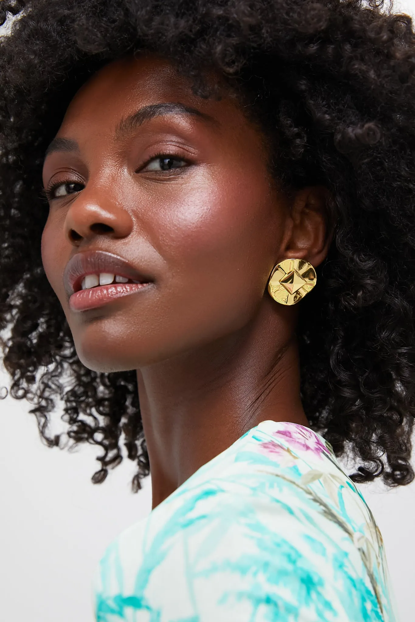 Gold Celeste Studs