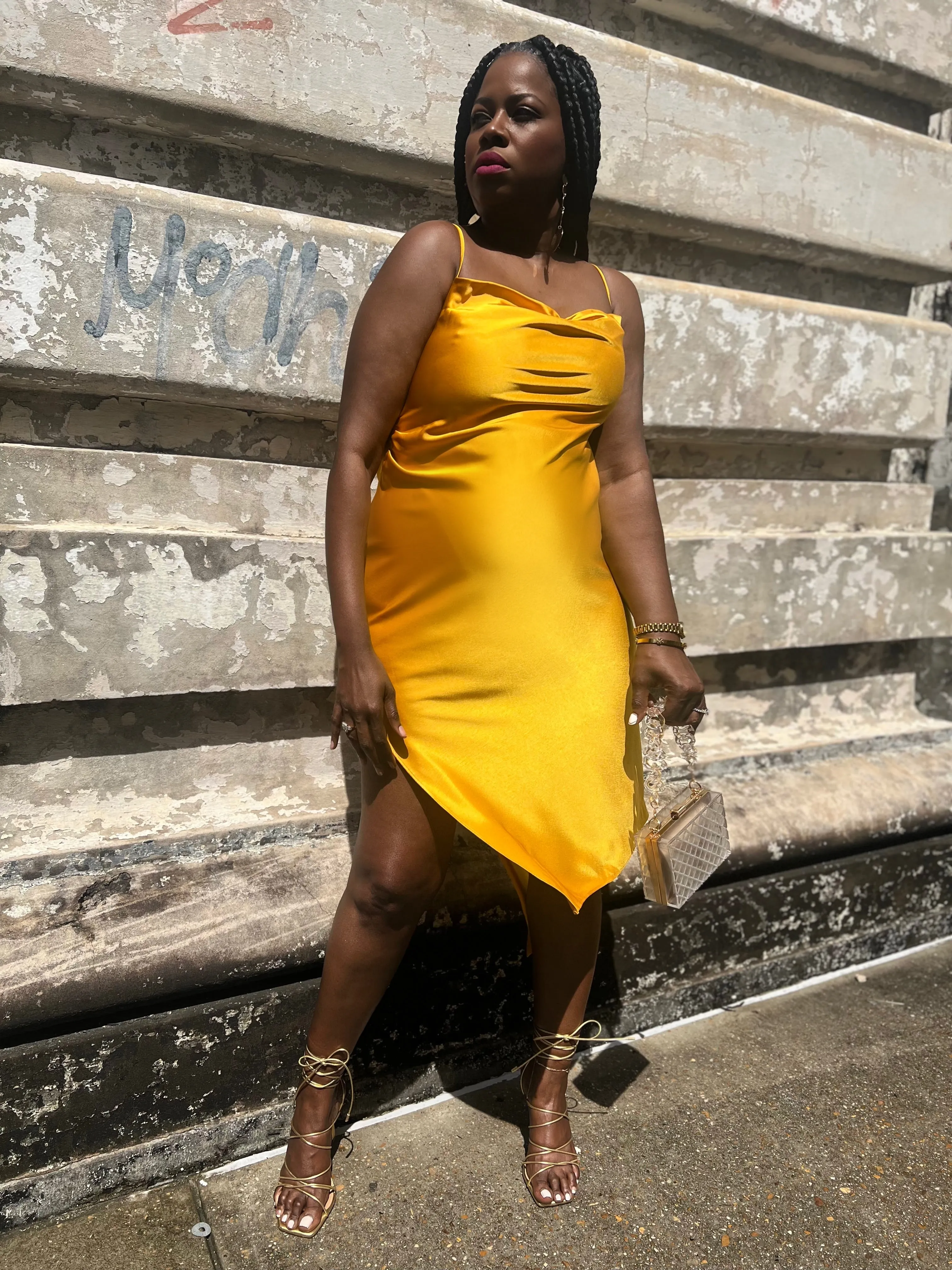 “Golden Goddess” Slip Dress (Clearance)