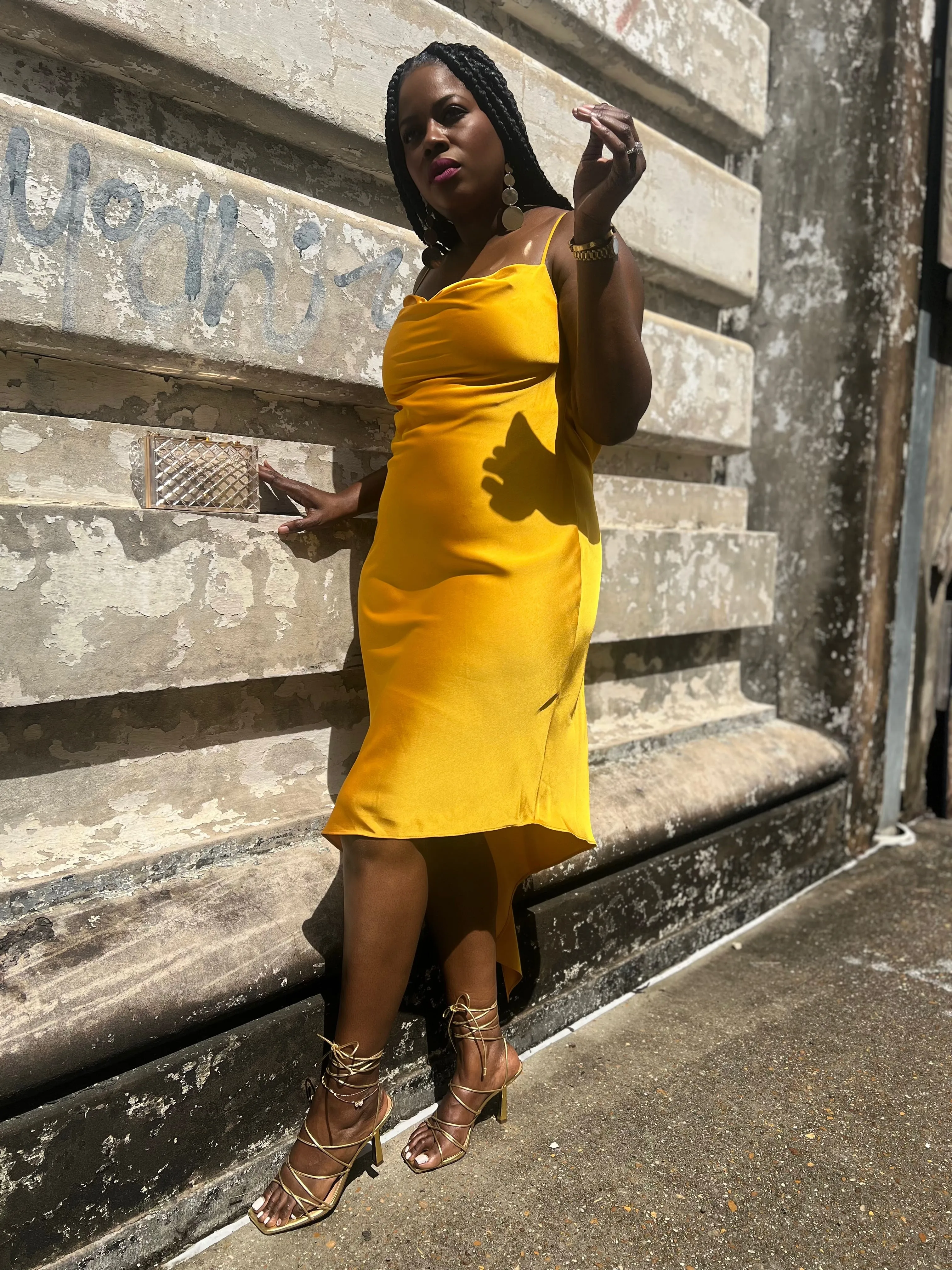 “Golden Goddess” Slip Dress (Clearance)