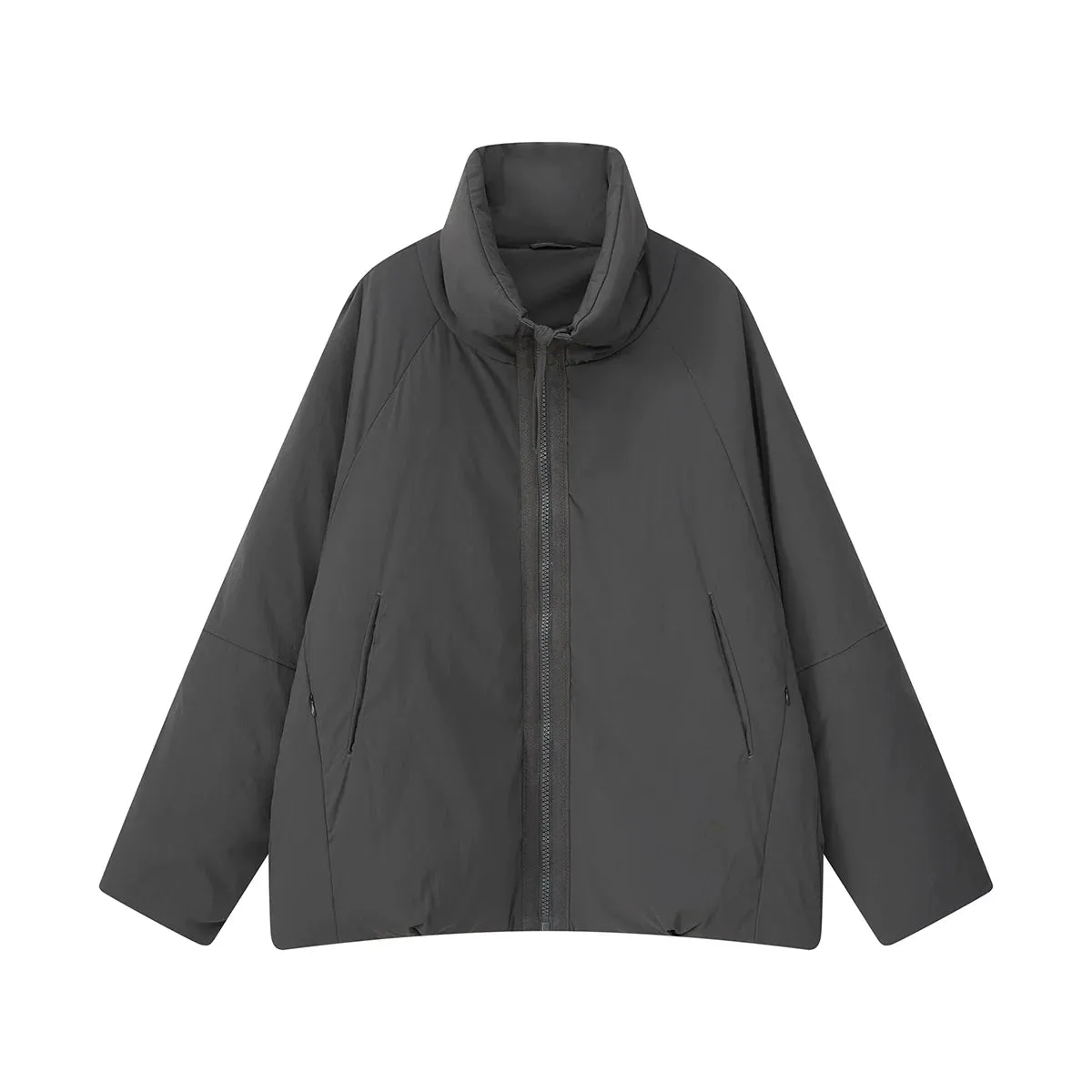 Gray Oversized Down Jacket