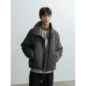 Gray Oversized Down Jacket