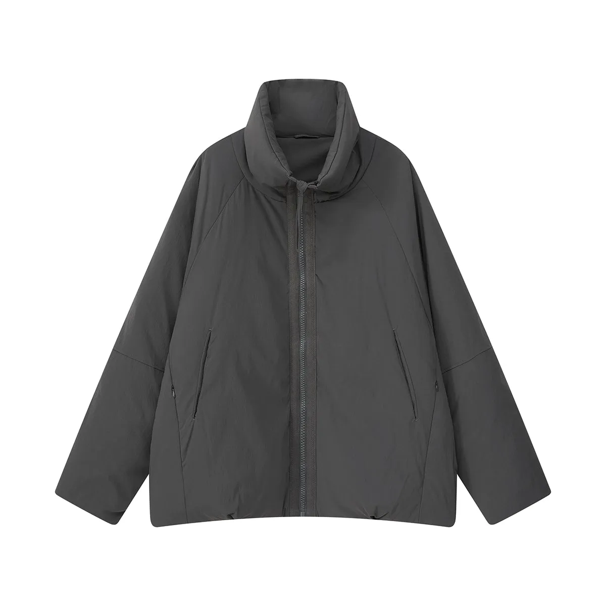 Gray Oversized Down Jacket
