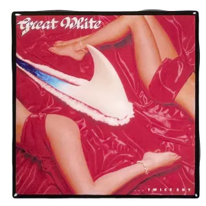 GREAT WHITE Twice Shy Record Cover Art Ceramic Tile Coaster