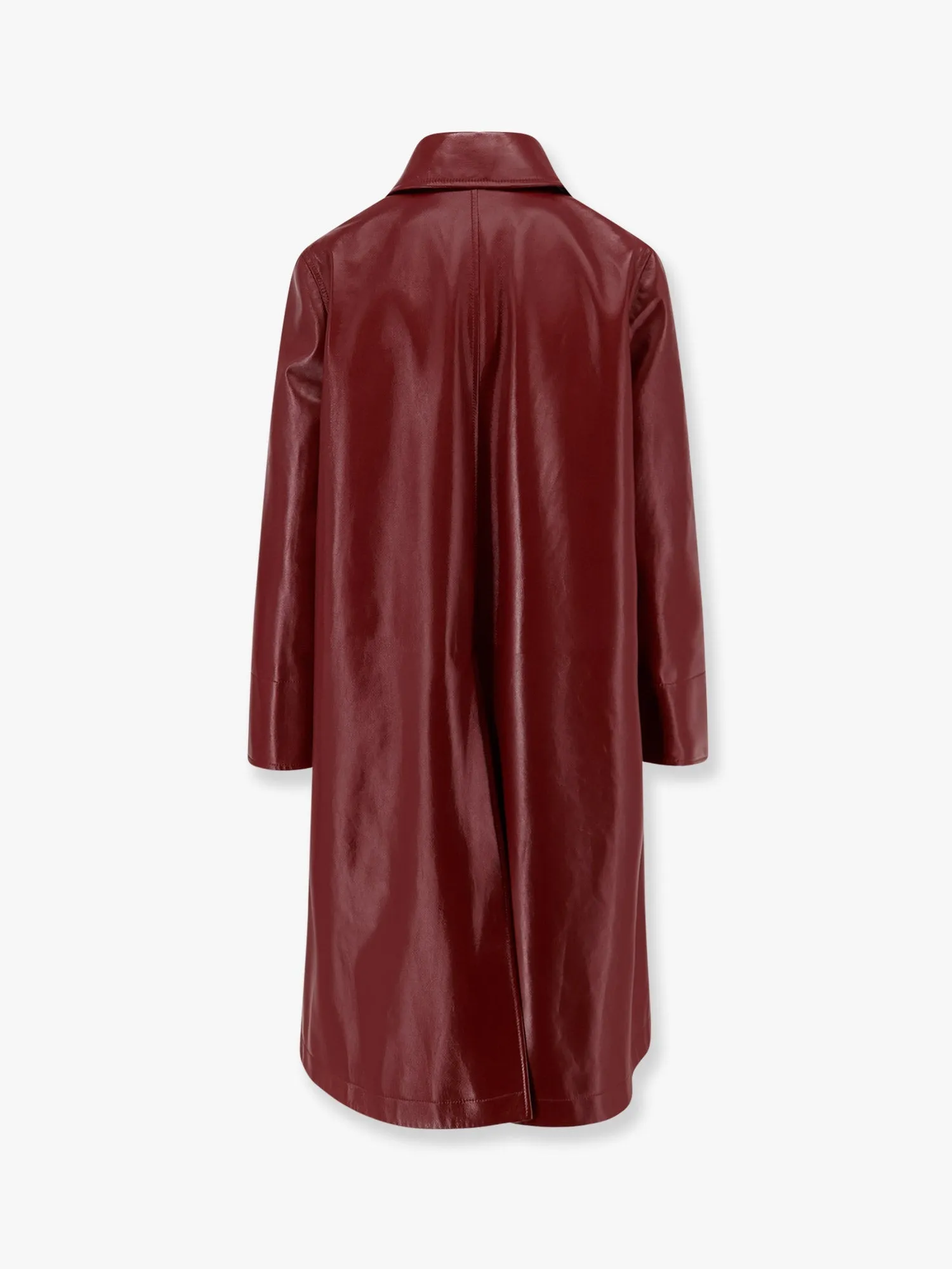 Gucci Double Breasted Leather Coat