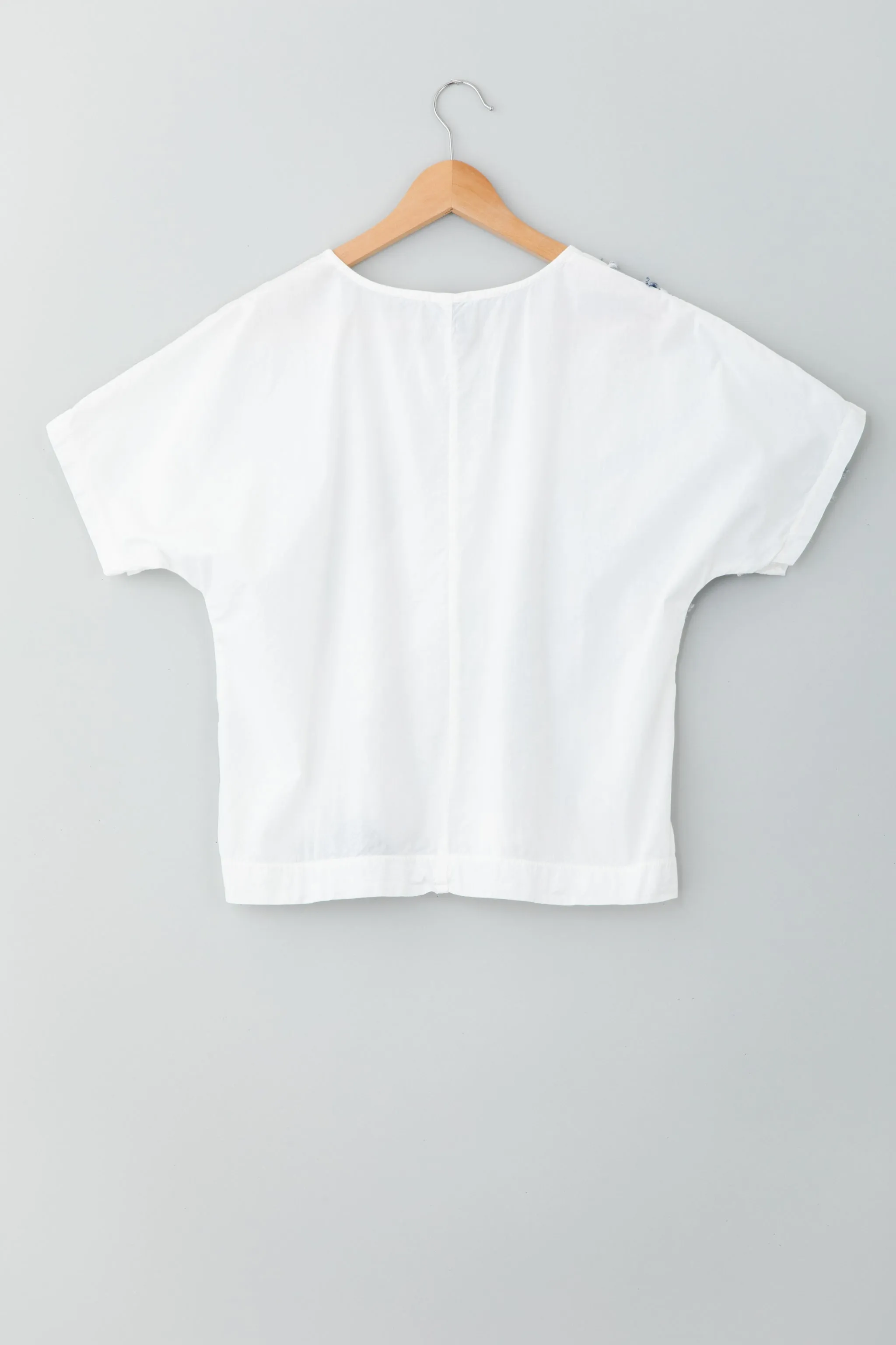 Hand Drawn Top in White