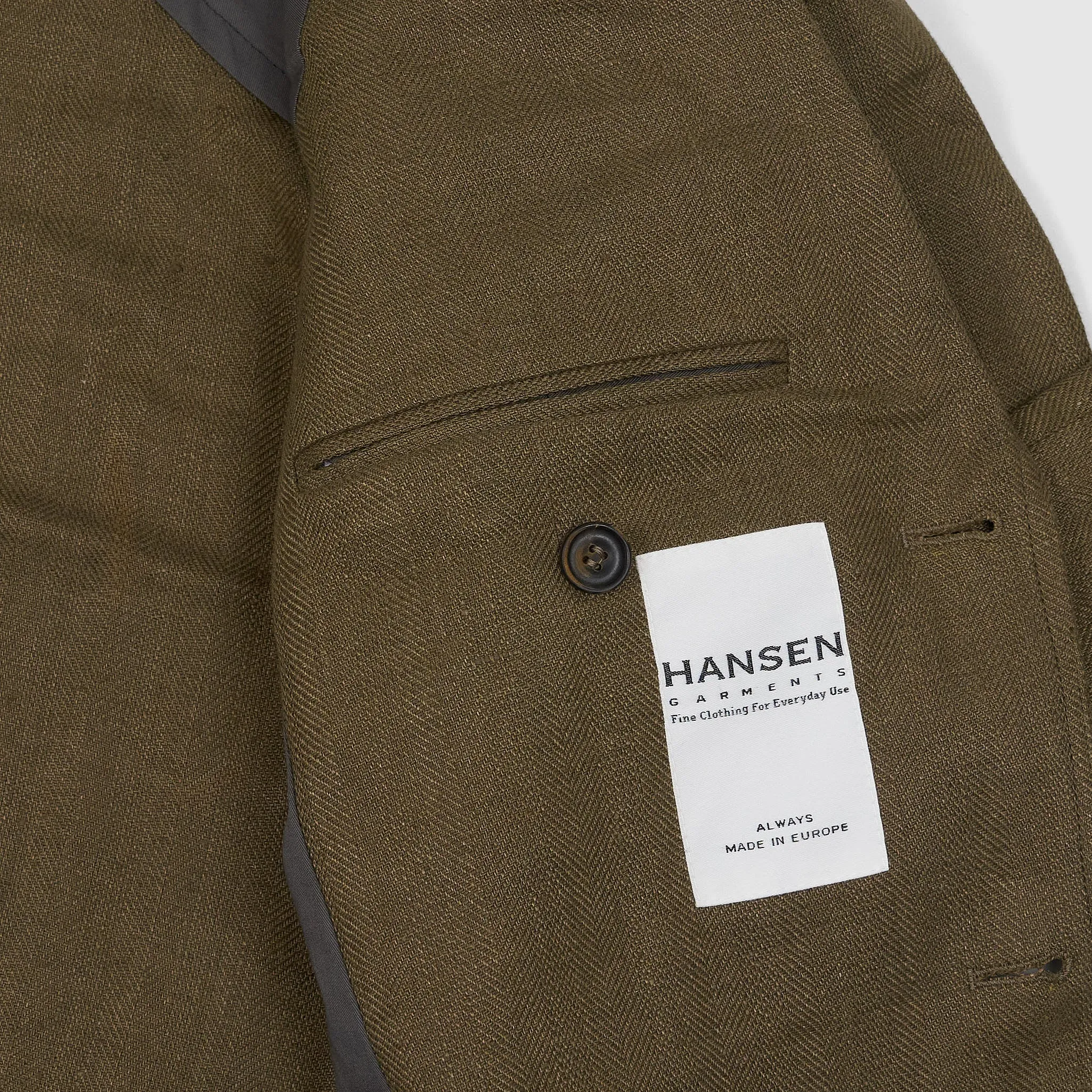 Hansen Classic Two-Button Linen Blazer