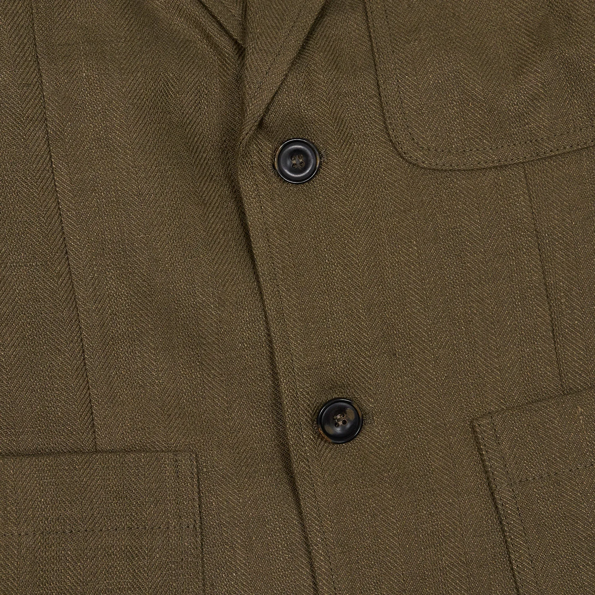 Hansen Classic Two-Button Linen Blazer