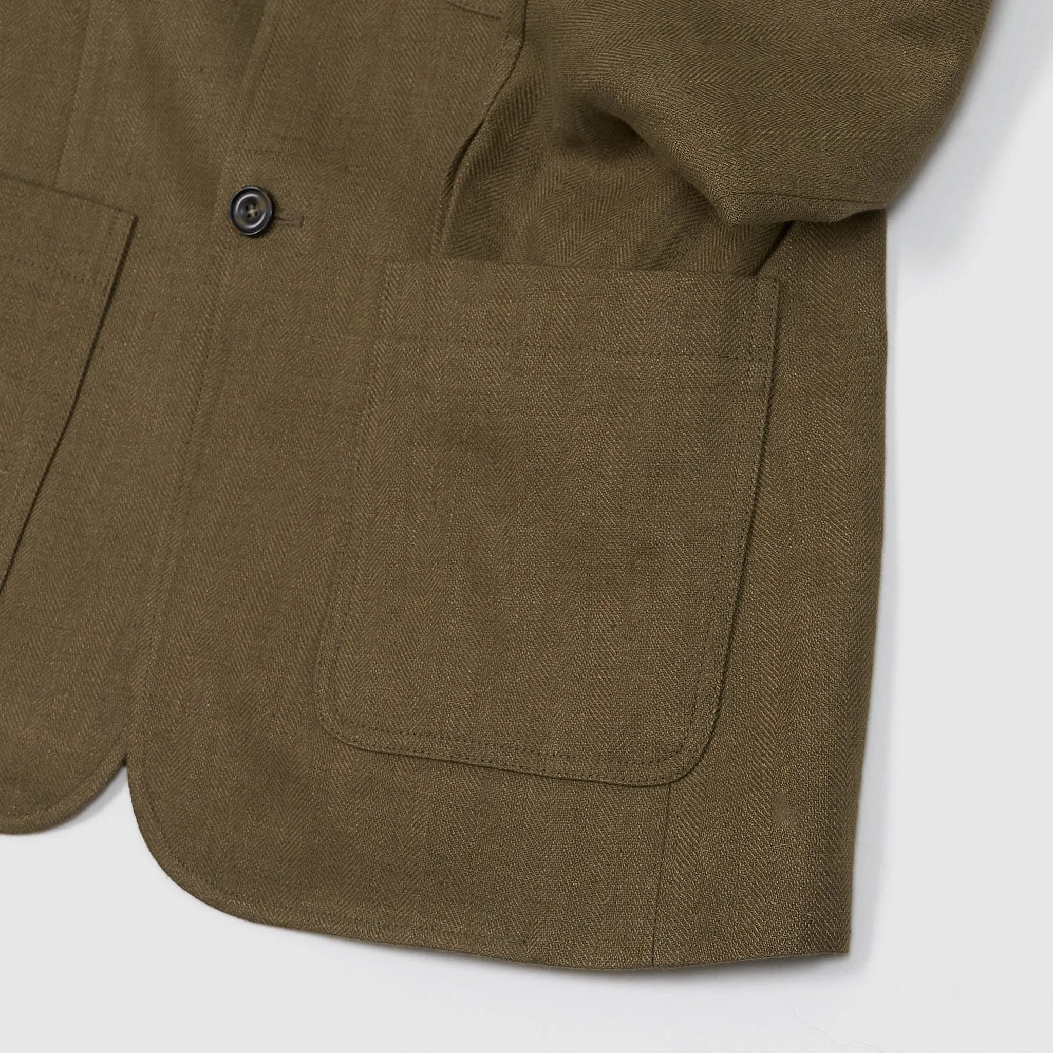 Hansen Classic Two-Button Linen Blazer