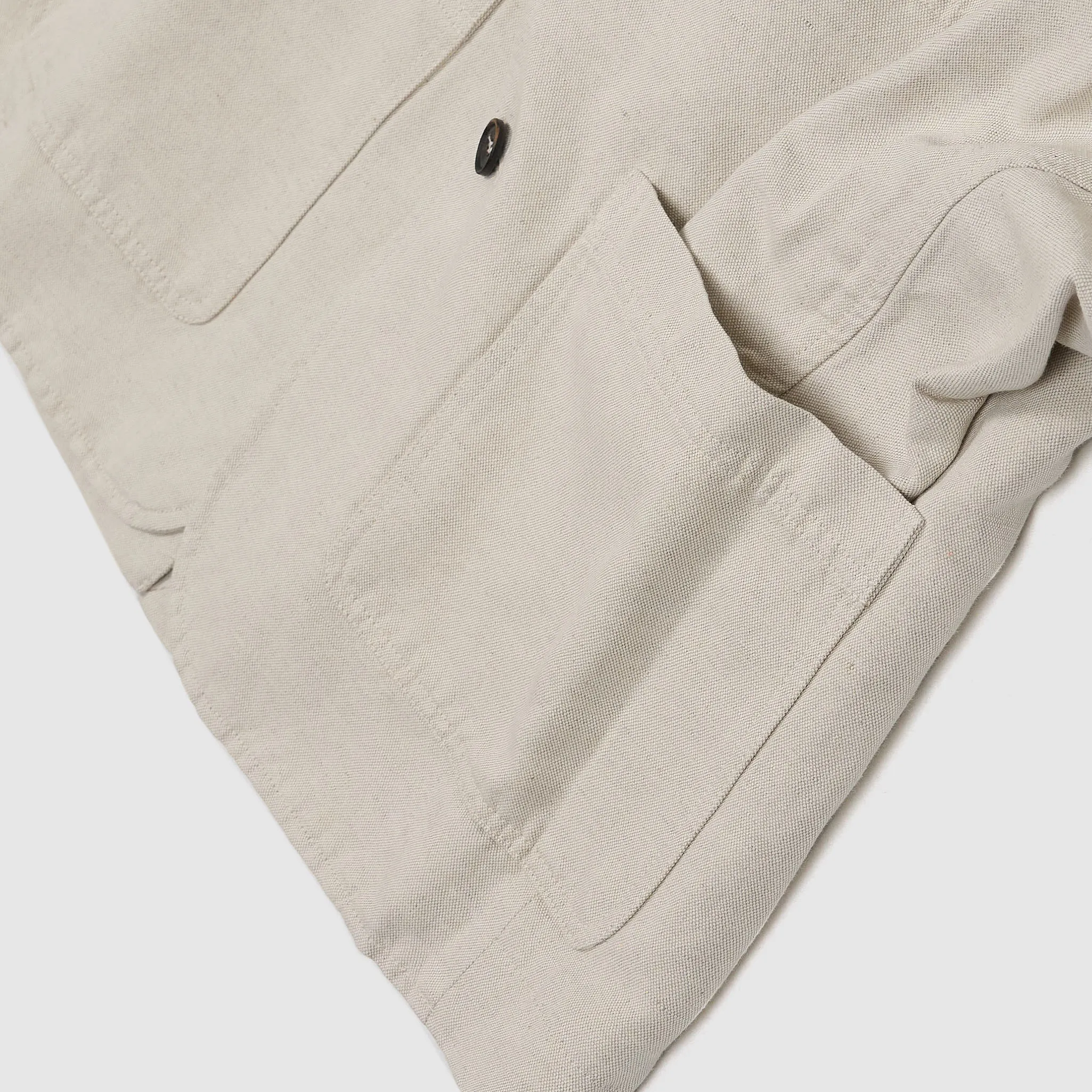 Hansen Natural Flax Three Button Blazer