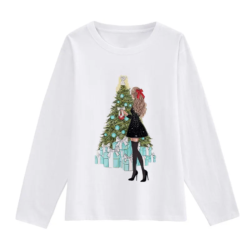 HAPPY 2021 Christmas Women White T-Shirt X