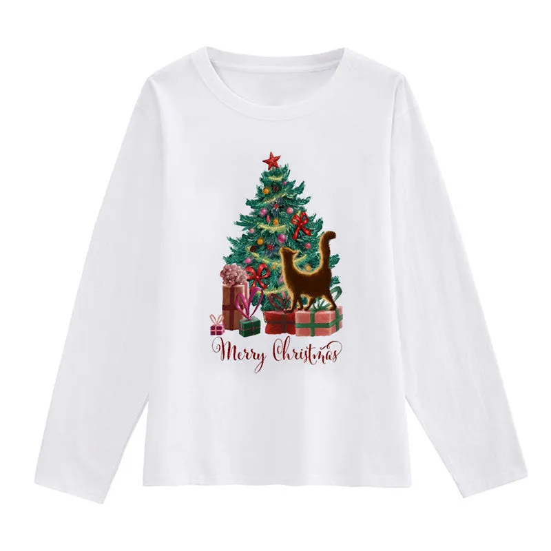 HELLO 2021 Christmas Women White T-Shirt T