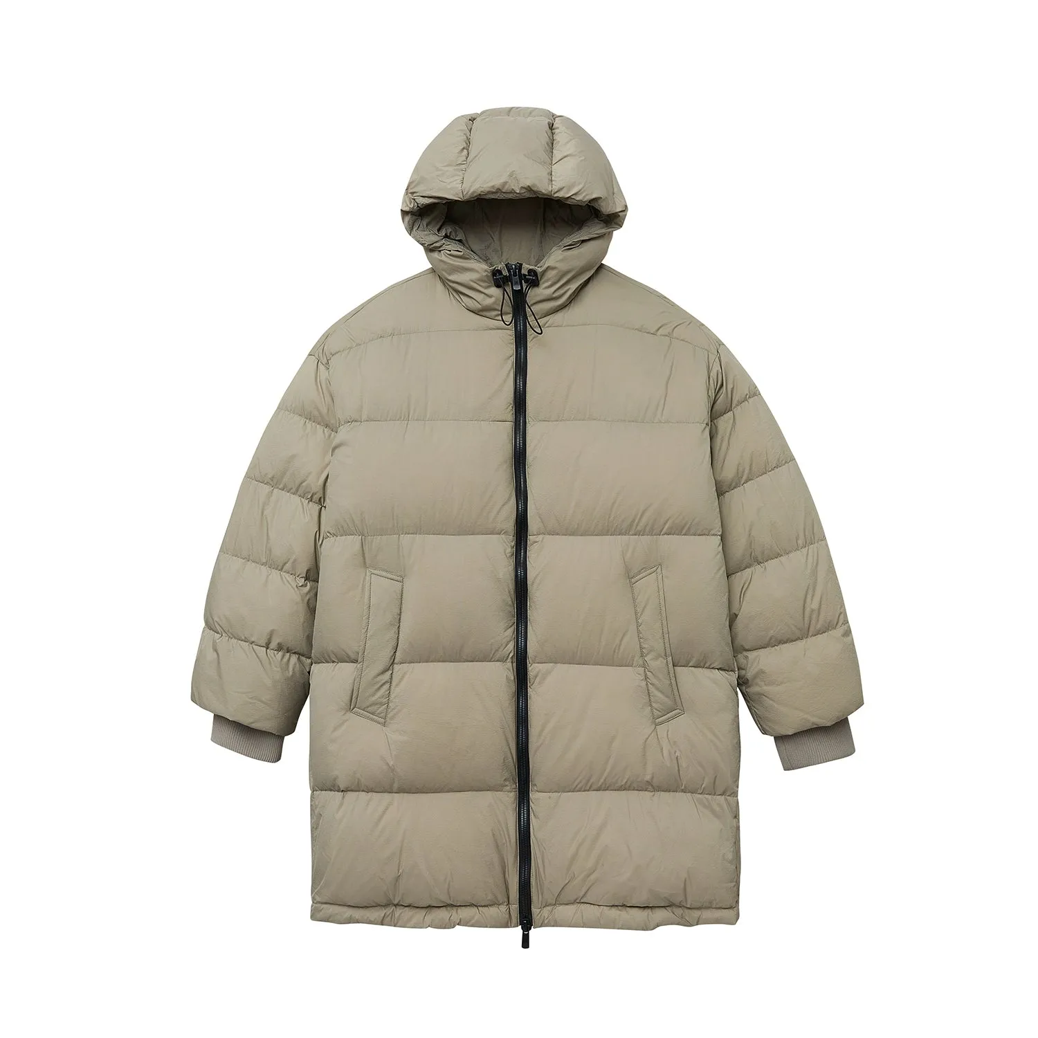 High-Neck Hooded Puffer Coat