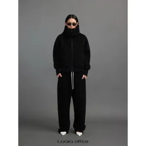 Hooded High Collar Jacket