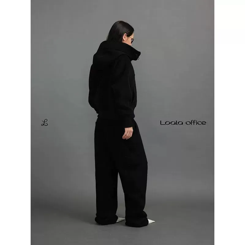 Hooded High Collar Jacket
