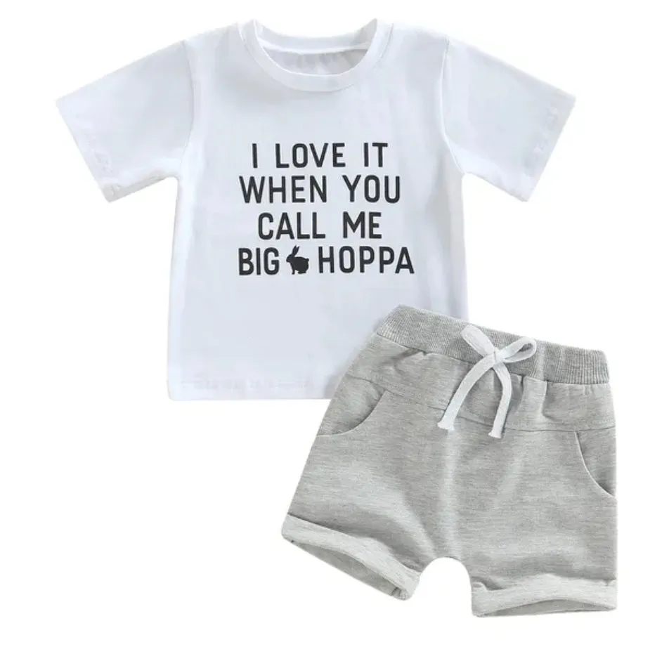 I Love it when You call me Big Hoppa - White 2 Piece Set