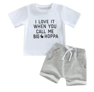 I Love it when You call me Big Hoppa - White 2 Piece Set