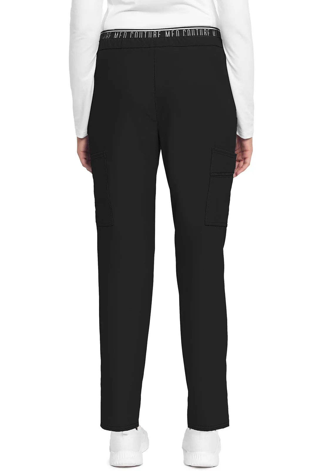 Insight MC009 Mid Rise Pull-on Tapered Leg Ankle Pants Black