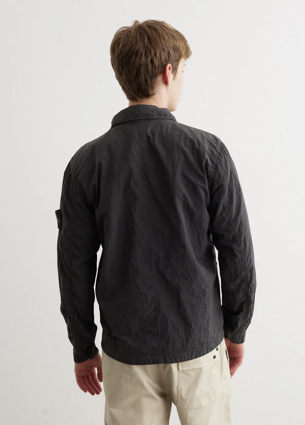 Iridescent Nylon Metal Overshirt