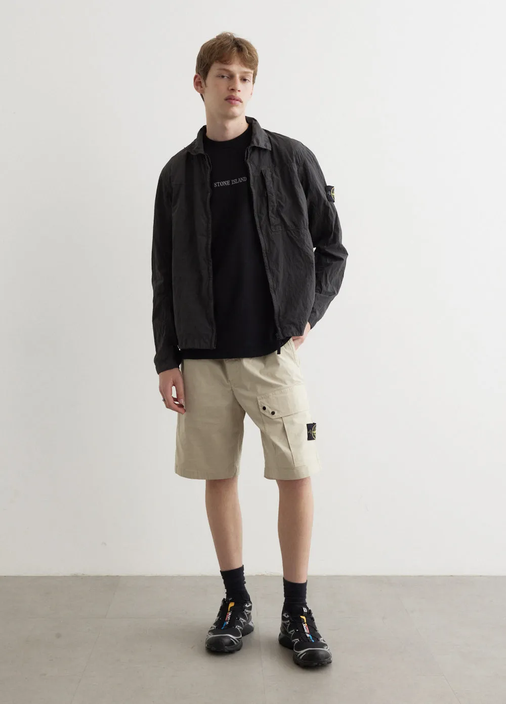 Iridescent Nylon Metal Overshirt
