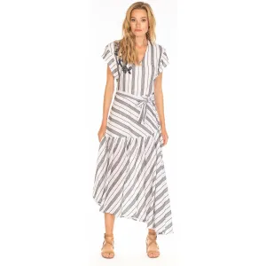 Irina Black White Dress