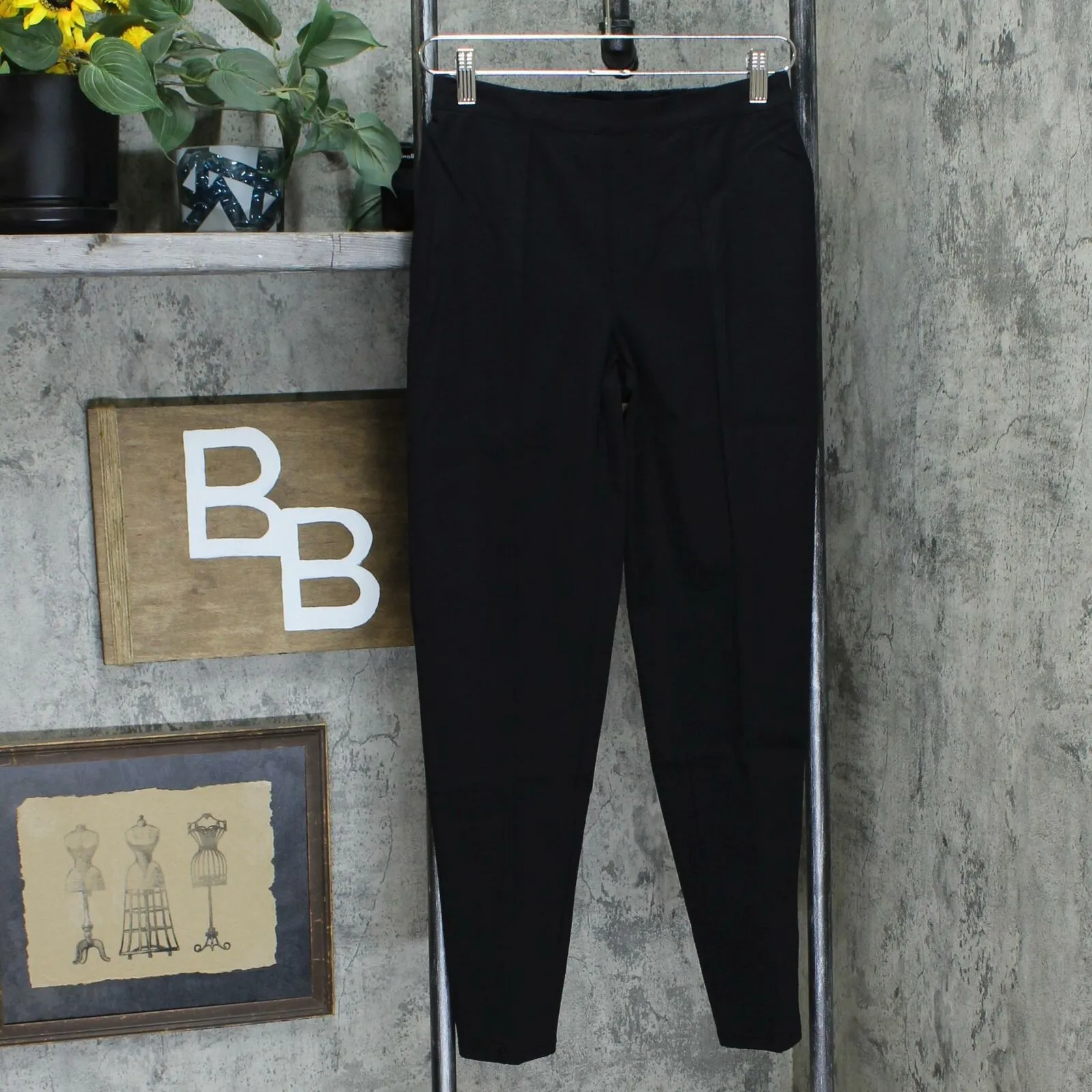 Isaac Mizrahi Live! Women's 24/7 Stretch Ankle Pants With Seam Black 4