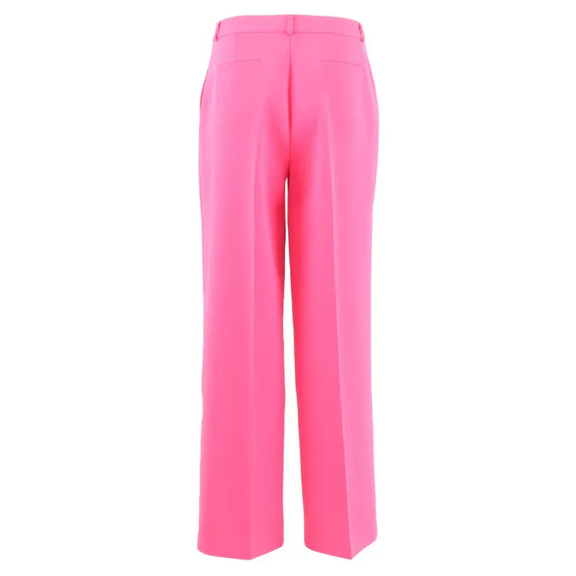Isabel Wide Leg Trousers Short (Candy Pink)
