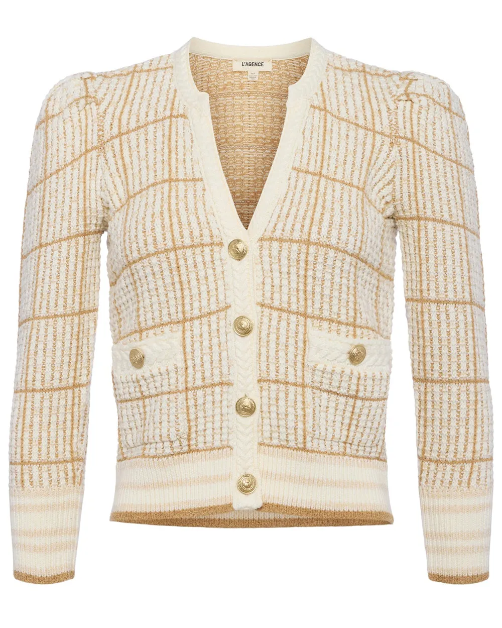 Ivory and Cappuccino Jenni Cardigan