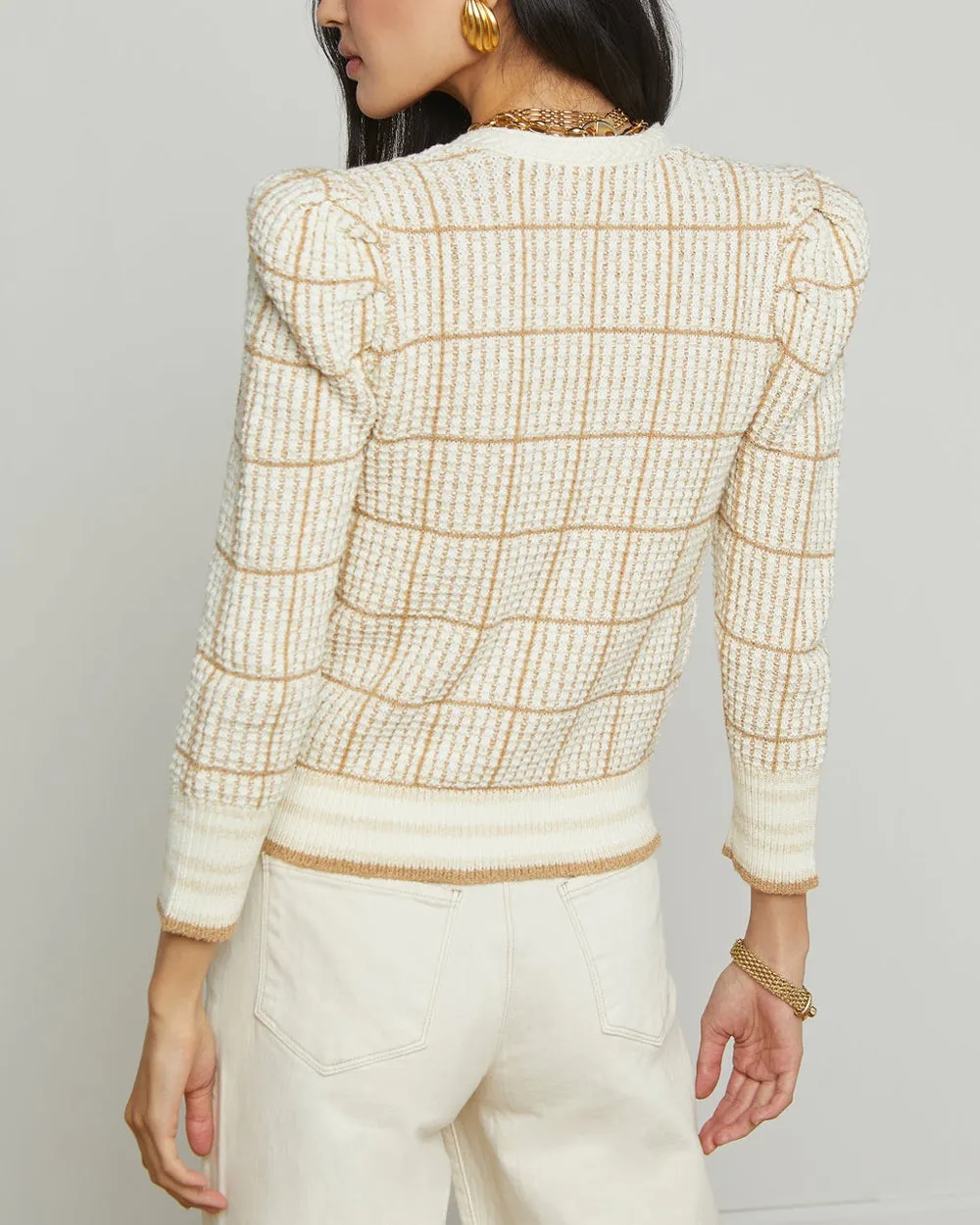 Ivory and Cappuccino Jenni Cardigan