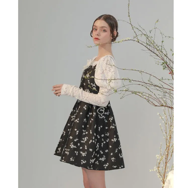 jacquard lantern flower pattern tops