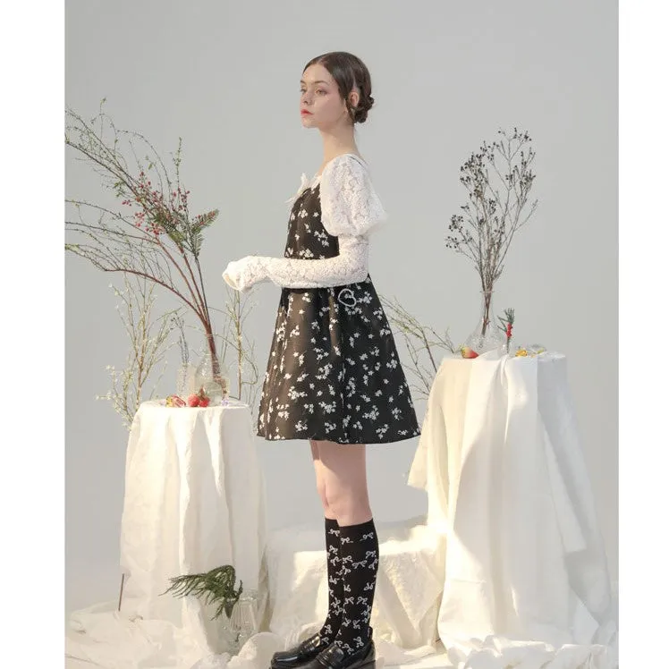 jacquard lantern flower pattern tops
