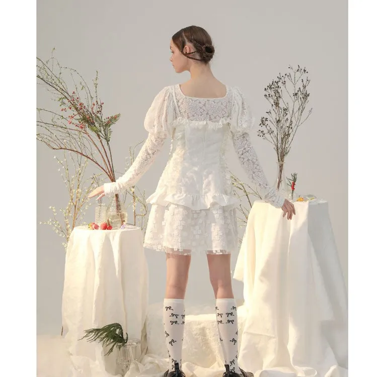 jacquard lantern flower pattern tops