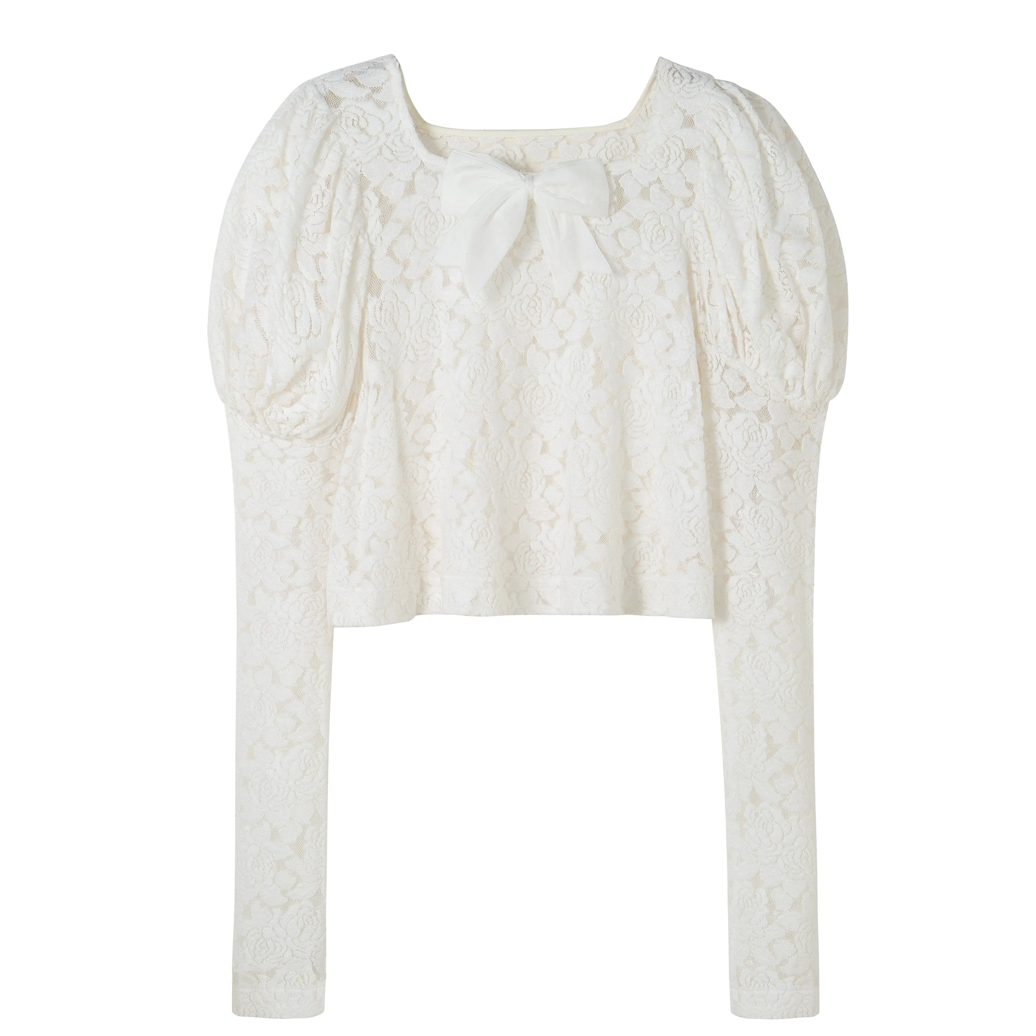 jacquard lantern flower pattern tops