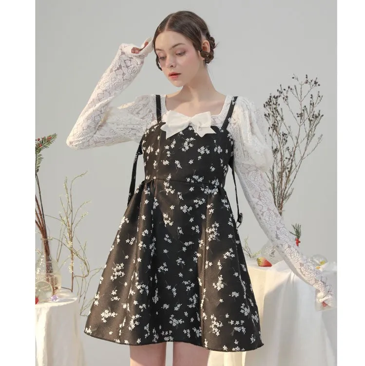 jacquard lantern flower pattern tops