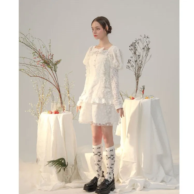 jacquard lantern flower pattern tops