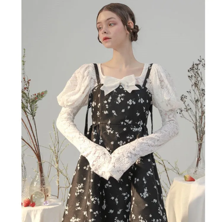 jacquard lantern flower pattern tops