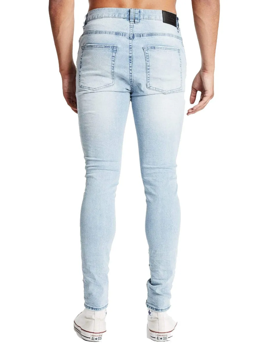 Kiss Chacey - K1 Super Skinny Fit Jeans - Destroyed Defiance Blue