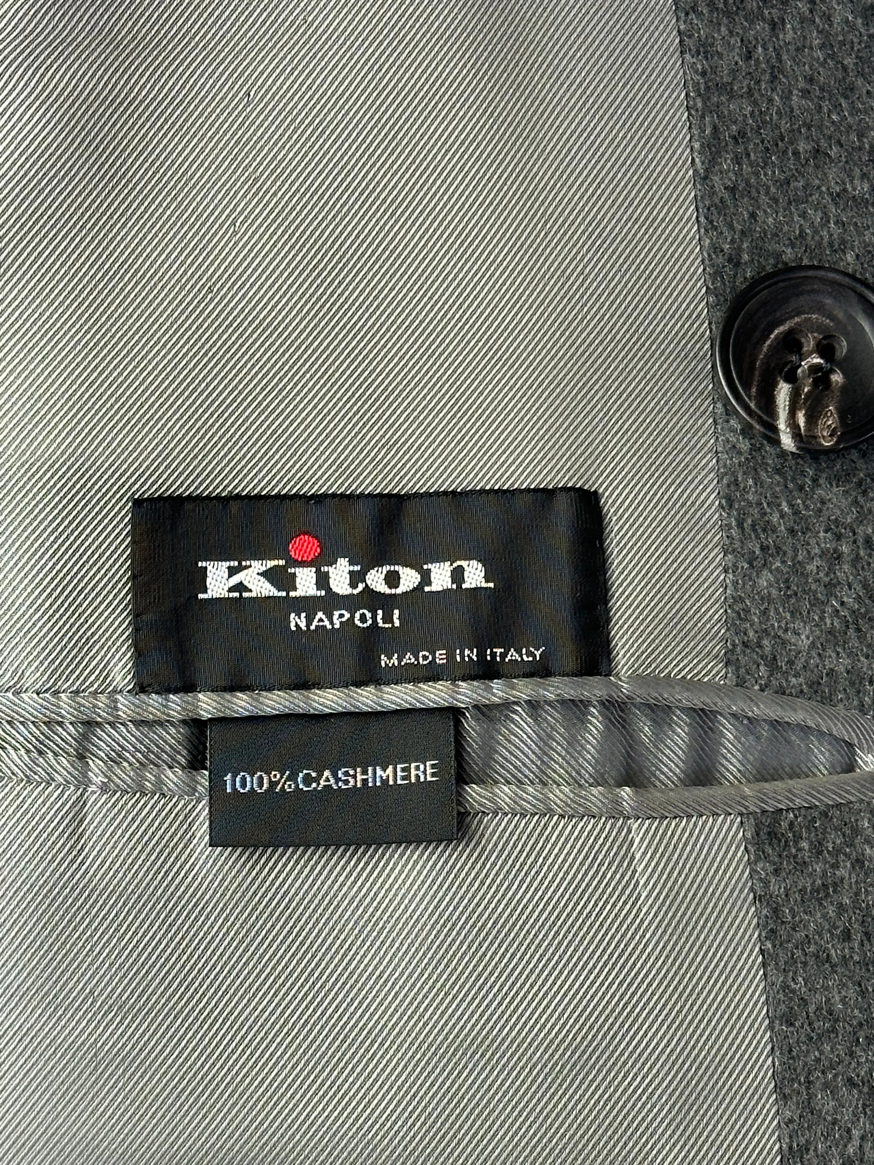 Kiton Cashmere Double Breasted Overcoat