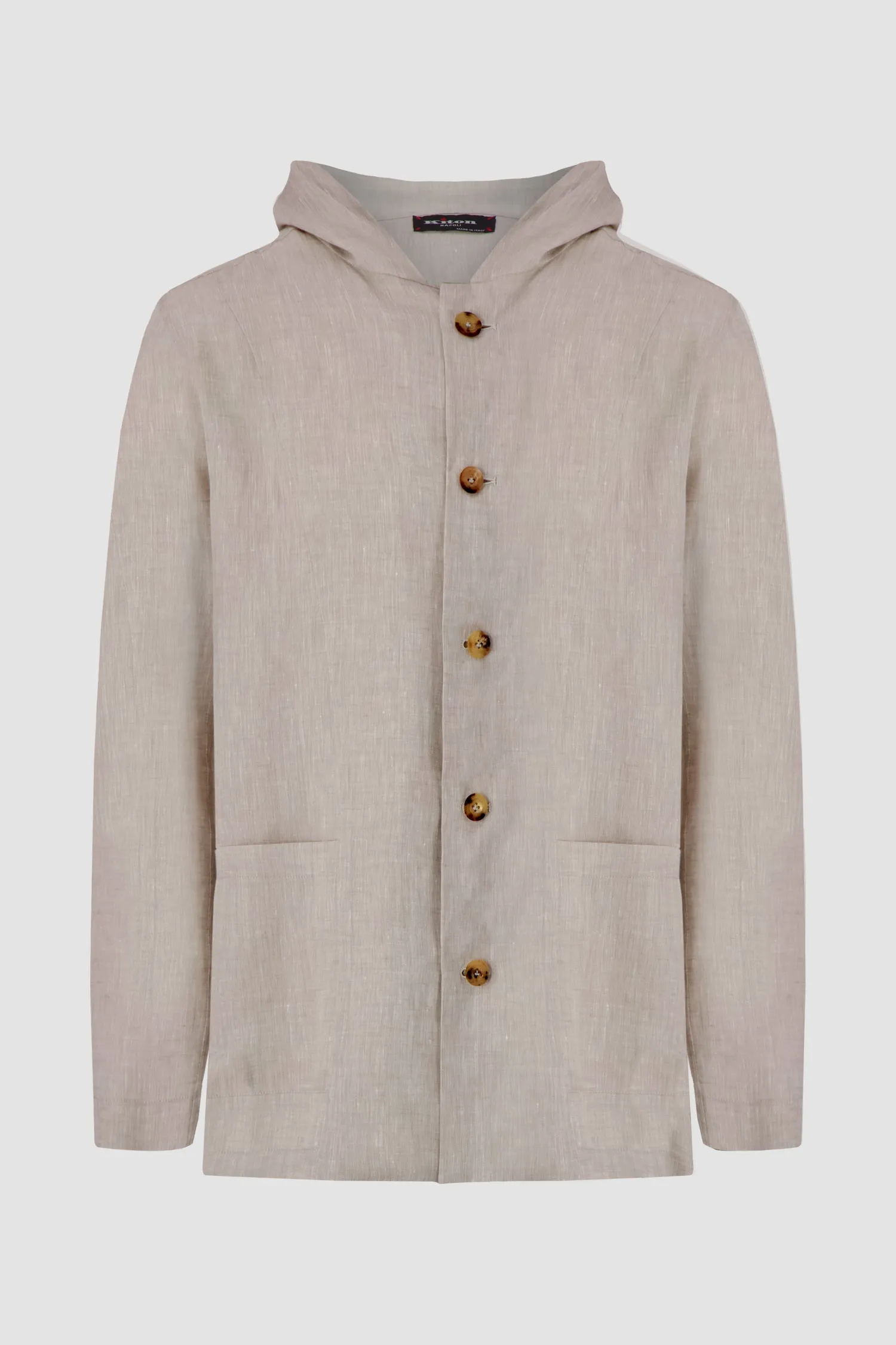 Kiton Champagne Hooded Luca Blazer