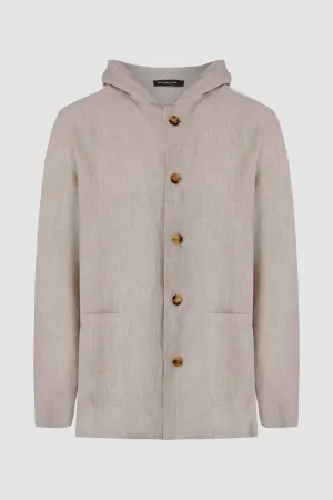 Kiton Champagne Hooded Luca Blazer