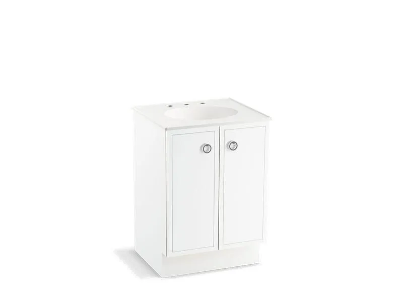 KOHLER K-99500-TK-1WA Jacquard 24" bathroom vanity cabinet with toe kick and 2 doors