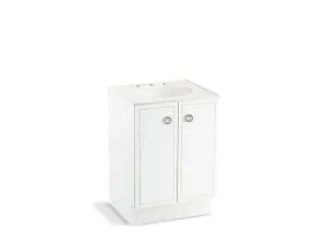 KOHLER K-99500-TK-1WA Jacquard 24" bathroom vanity cabinet with toe kick and 2 doors