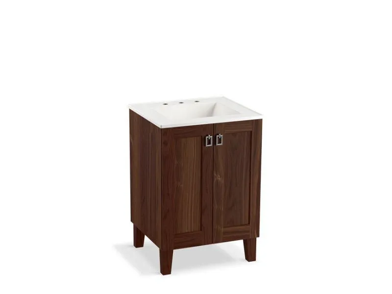 KOHLER K-99526-LG-1WA Poplin 24" bathroom vanity cabinet with legs and 2 doors