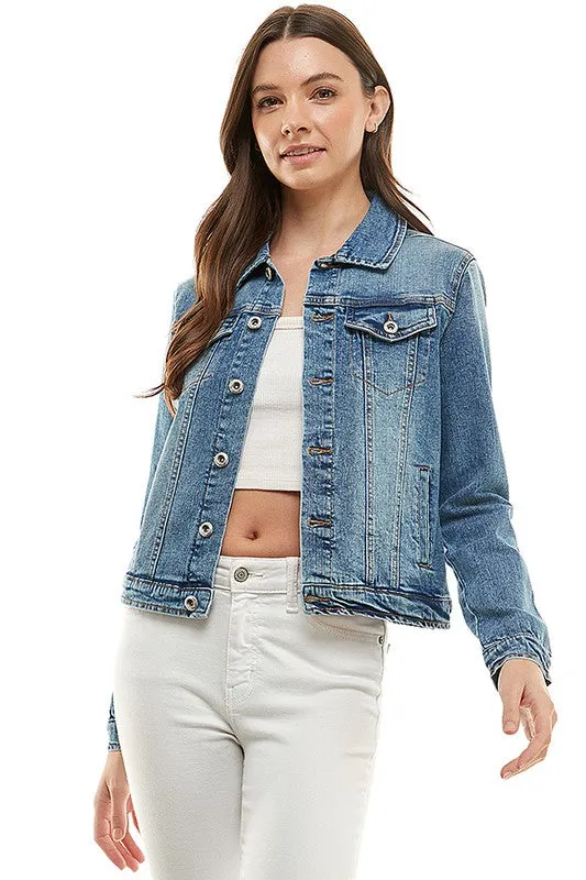 Ladies Casual Denim Jacket