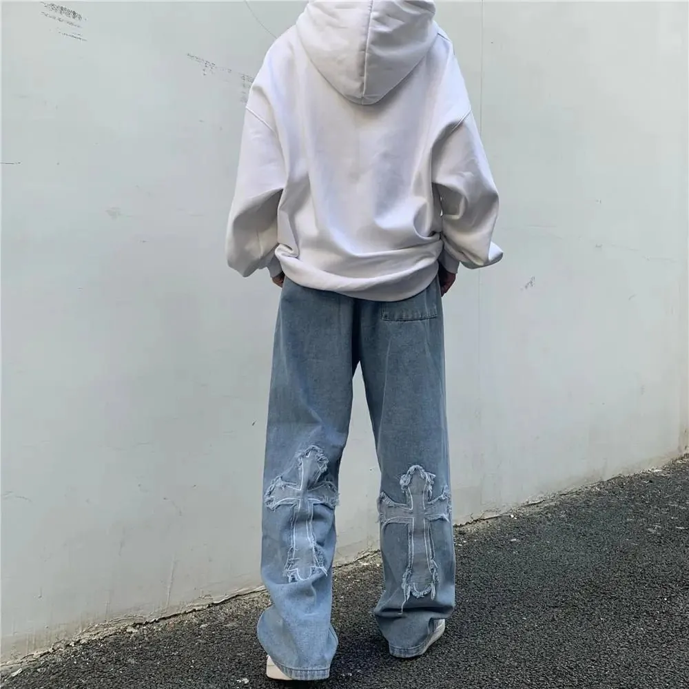 Ladies' High Waist Denim Slacks