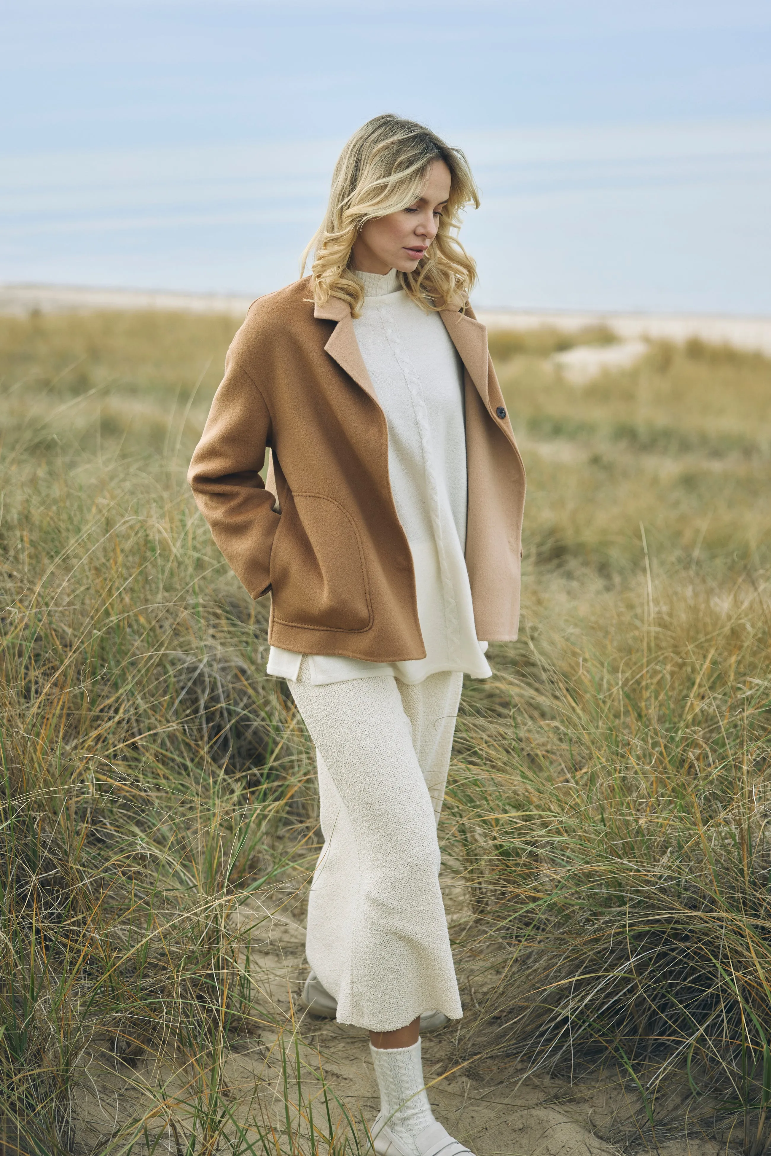 Lapel Collar Short Coat