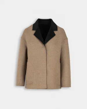 Lapel Collar Short Coat