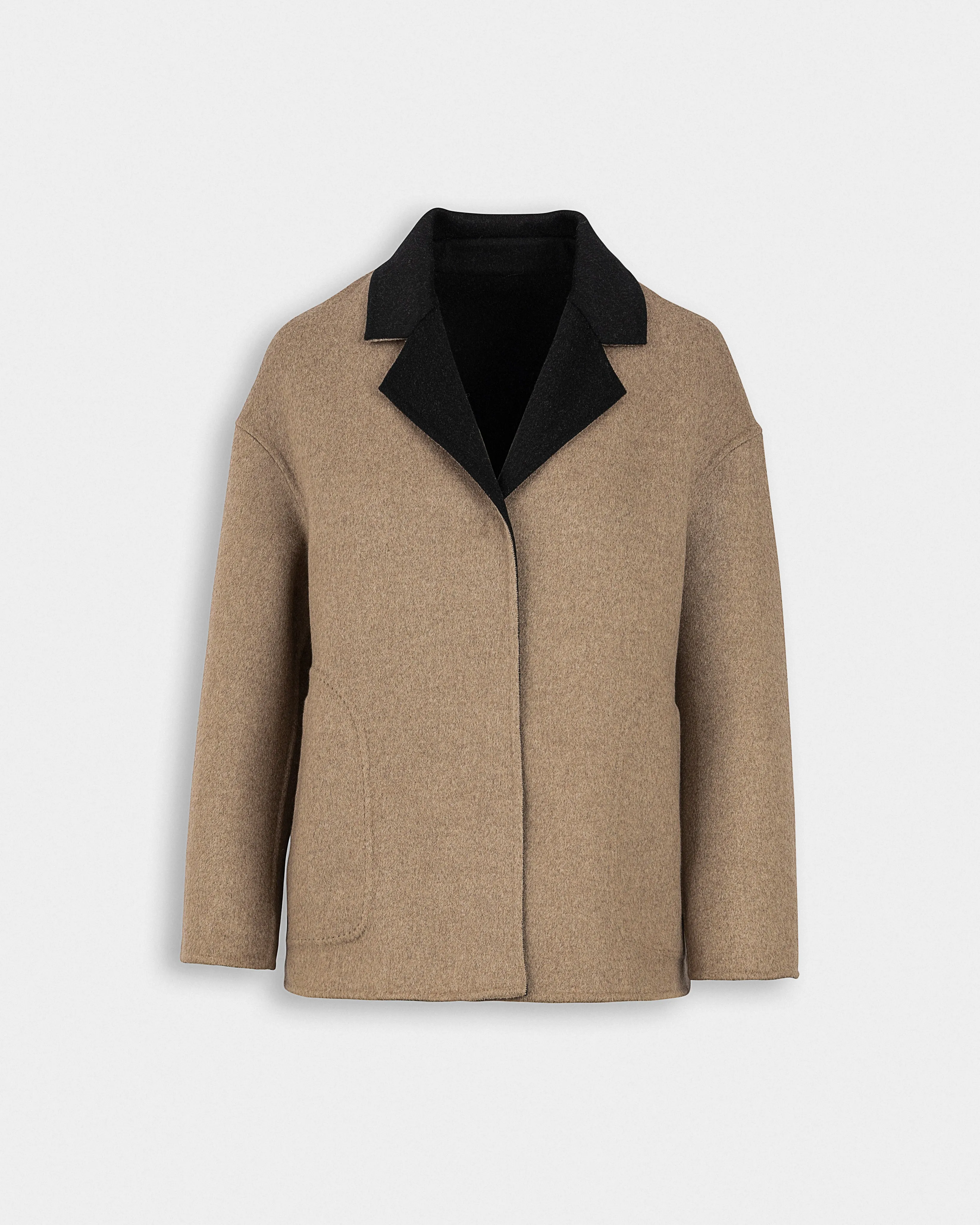 Lapel Collar Short Coat