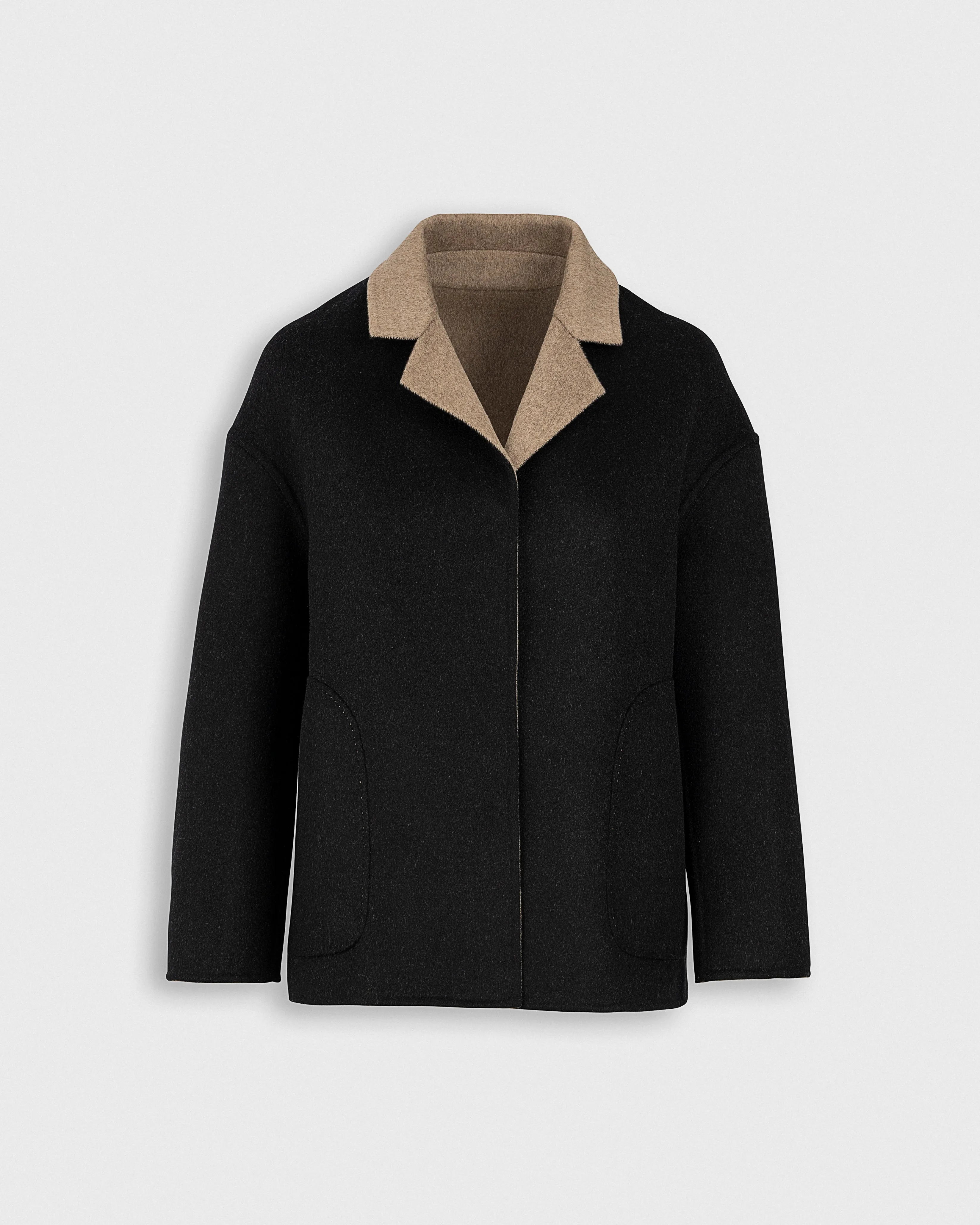 Lapel Collar Short Coat